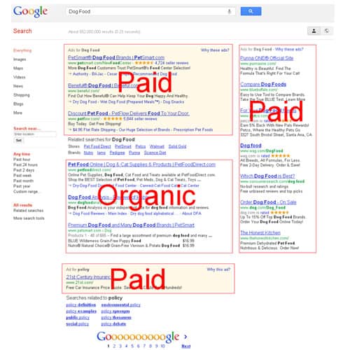 Organic vs. Paid search